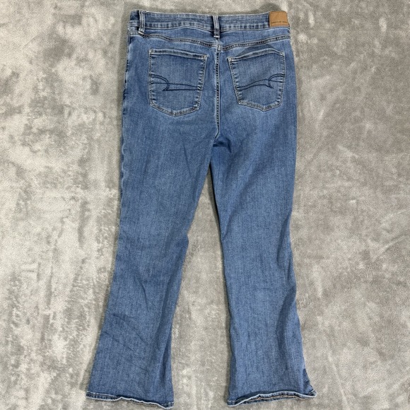 American Eagle Jeans Women's Size 14/27 XS Stretch Curvy High Rise Skinny Kick - Picture 4 of 12